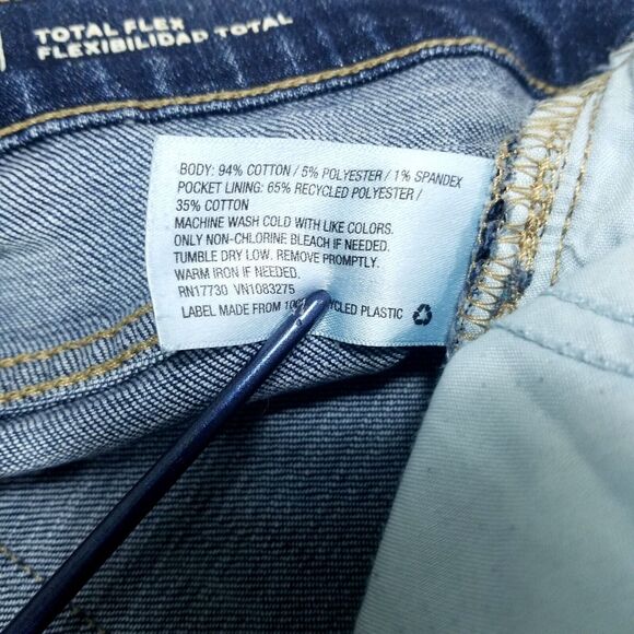 Goodfellow & Co Jeans Mens 33×32 Blue Slim Total Flex Dark Wash Denim - Picture 10 of 11